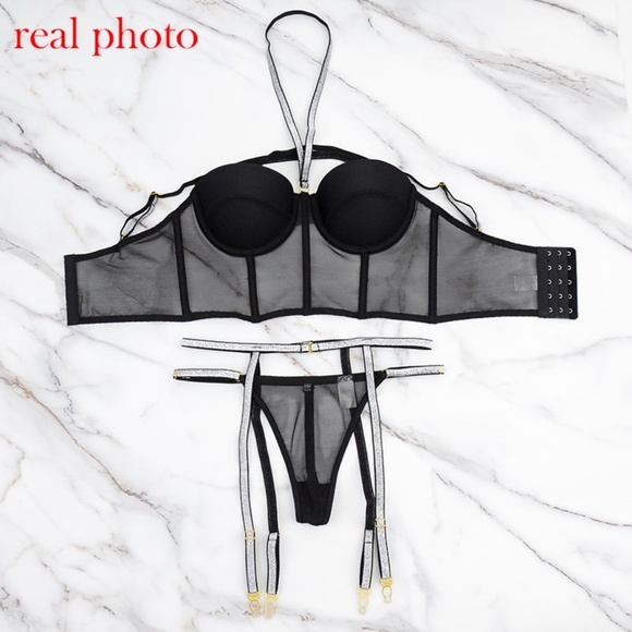 Women's Underwear Set Bra Thong - Picture 11 of 15